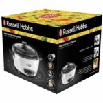 Comprar Russell hobbs 27030-56 - olla arrocera - 1200g - 300w - cesta de vapor - mantener caliente - cuenco antiadherente extraíble - blanco y negro