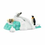 Comprar Schleich- familia de pingüinos en el témpano de hielo- 42661- gama wild life