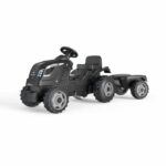 Comprar Smoby farmer xl pedal tractor + trailer - negro