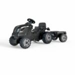 Comprar Smoby farmer xl pedal tractor + trailer - negro