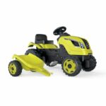 Comprar Smoby farmer xl pedal tractor + trailer - verde