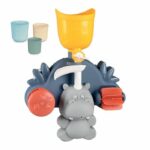 Comprar Smoby juguete de baño little smoby hippo - tobogán y ruedas para bebé de 18 meses - azul y verde