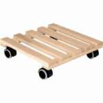 Comprar Soporte de ruedas cuadradas eda 29 x 29 cm en madera - 4 ruedas - 29 x 29 x h.8 cm