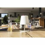 Comprar Standy mini cream lámpara de mesa inalámbrica con base de acero crema - base led blanco cálido / blanco frío