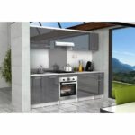 Comprar Start base de cocina l 60 cm con encimera incluida - gris brillante