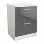 Comprar Start base de cocina l 60 cm con encimera incluida - gris brillante