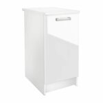 Comprar Start mueble bajo de cocina l 40 cm - blanco brillo