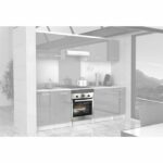 Comprar Start mueble bajo de cocina para horno de 60 cm con encimera incluida - gris brillante