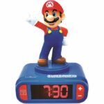 Comprar Super mario luz nocturna despertador habitación infantil con efectos de sonido