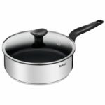 Comprar Tefal e3093204 sartén primaria de acero inoxidable con revestimiento antiadherente 24 cm + tapa