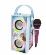 Comprar The snow queen moderno altavoz bluetooth portátil con micrófono y efectos de luz lexibook