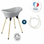 Comprar Thermobaby kit de baño vasco charm gris: bañera + pies + desagüe