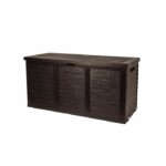 Comprar Tood baúl de almacenamiento de resina - 306 l - 119x52x58 cm - marrón antracita