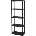 Comprar Tood estante de resina 5 estantes - altura 176 cm ancho 60 cm - negro