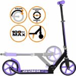 Comprar Universal - scooter plegable ajustable de 200 mm con soporte de control de patinaje de color malva