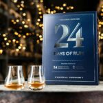 Comprar 24 días de ron - caja degustación de ron - edición azul - 24x2cl + 2 vasos