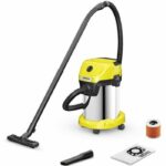 Comprar Aspirador en seco y húmedo karcher wd 3 s v-19/4/20 - depósito acero inoxidable 19 l - 1000w (función soplador)