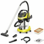 Comprar Aspirador en seco y húmedo karcher wd 6 ps v-30/8/35/t - depósito de acero inoxidable 30 l - 1300w (toma de corriente portátil y función soplador)