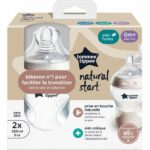 Comprar Biberones - tommee tippee - natural start - 260 ml - anticólicos - tetina imitando la forma del pecho - pack de 2