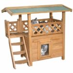 Comprar Casa para gatos - kerbl - lodge - madera - marrón / verde - 77 x 50 x 73 cm