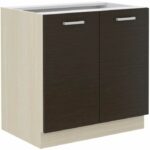 Comprar Chamonix mueble bajo para fregadero - decoración en roble claro - l80 x p52 x h82 cm - encimera no incluida