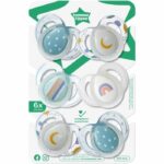 Comprar Chupete de noche - tommee tippee - 6-18 meses - set de 6 chupetes fosforescentes con cápsula de esterilización reutilizable