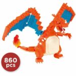 Comprar Figura pokémon charizard - bandai - nanoblock - figura brick 860 piezas - kit de construcción - nbpm80