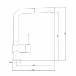 Comprar Grifo de cocina mezclador rousseau matsouko - con ducha de mano - negro