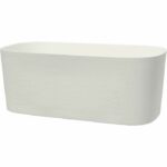 Comprar Jardinera con reserva de agua - garden id respect - blanco 50 x 17 cm - 100% residuos domésticos - 100% reciclable - superficie estructurada.