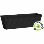 Comprar Jardinera - garden id - green care impact black-anth - 50 x 16 x 16 cm - 10 años de garantía - 100% reciclado - resistente a los rayos uv/gel