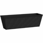 Comprar Jardinera - garden id - green care impact black-anth - 50 x 16 x 16 cm - 10 años de garantía - 100% reciclado - resistente a los rayos uv/gel