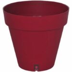 Comprar Jardinera redonda riviera loft - plástico - diámetro 30 cm - rojo