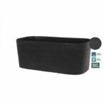 Comprar Jardinera xl con reserva de agua - garden id respect - negro-antracita 80 x 38 cm - 100% residuos domésticos - 100% reciclable