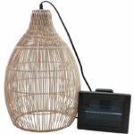 Comprar Lámpara colgante solar - lumisky - holiday - h42 cm - estilo cestería tejida bohemia natural - led blanco cálido