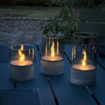 Comprar Lote 3 lámparas de mesa led brilliant candle - 2500k - plástico y vidrio - vidrio gris y ahumado