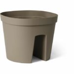 Comprar Maceta balaustrada - garden id smile - taupe 30 cm - se adapta a todas las balaustradas - reserva de agua - reciclado y 100% reciclable