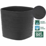 Comprar Maceta con reserva de agua - garden id respect - negro-anth 20 x 20 cm - 100% residuos domésticos - 100% reciclable - superficie estructurada.