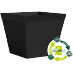 Comprar Maceta cuadrada - garden id - green care impact black-anth - 29 x 26 cm - 10 años de garantía - 100% reciclado - resistente a uv/gel