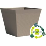 Comprar Maceta cuadrada - garden id - green care impact taupe - 29 x 26 cm - 10 años de garantía - 100% reciclado - resistente a los rayos uv/gel