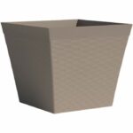 Comprar Maceta cuadrada - garden id - green care impact taupe - 29 x 26 cm - 10 años de garantía - 100% reciclado - resistente a los rayos uv/gel