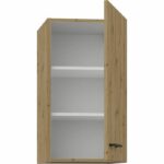 Comprar Mueble alto - modena - 40 cm - roble artesanal y negro mate - cuisinier