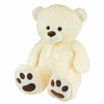 Comprar Peluche oso crema con lazo +/- 100 cm - planet pluch - gran oso crema de 1 metro
