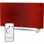 Comprar Radiador de cristal wi-fi inteligente - sencor - scf 4742rd - 2400 w - 2 niveles - termostato - rojo