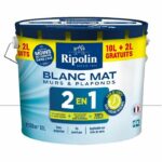 Comprar Ripolin pintura pared y techo 2 en 1 blanco mate 10l + 2l gratis