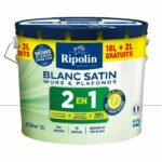 Comprar Ripolin pintura pared y techo 2 en 1 blanco satinado 10l + 2l gratis