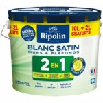 Comprar Ripolin pintura pared y techo 2 en 1 blanco satinado 10l + 2l gratis