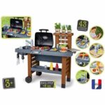 Comprar Smoby - garden kitchen - cocina exterior evolutiva - parrilla con llamas mágicas retráctiles - 40 accesorios