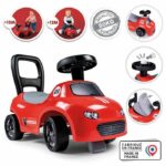 Comprar Smoby - portabebés 2 en 1 - auto red - caja debajo del sillín + bocina - a partir de 10 meses - fabricado en francia