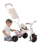 Comprar Smoby - triciclo evolutivo infantil be fun comfort - rosa - bastón parental extraíble - reposapiés retráctil