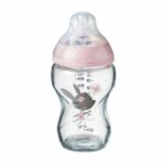 Comprar Tommee tippee biberón ctn vidrio 250ml decorado niña